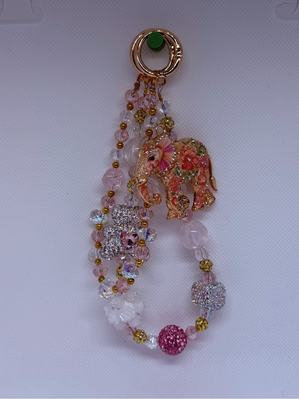 Pink Elephant Purse Chain - Picture 3 of 3